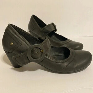 PIKOLINOS Dark Gray Buckle Heels